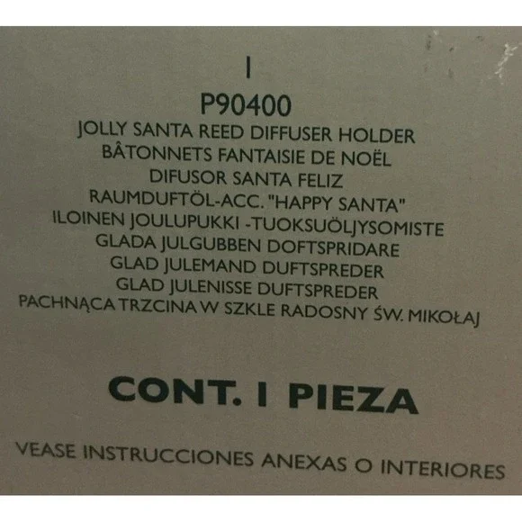 Partylite P90400 Jolly Santa Reed Diffuser Holder In Original Box - Picture 5 of 12